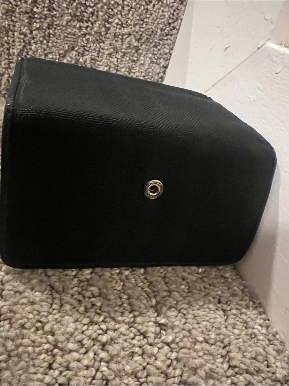 Burberry Black Leather & Fabric Men's Wallet